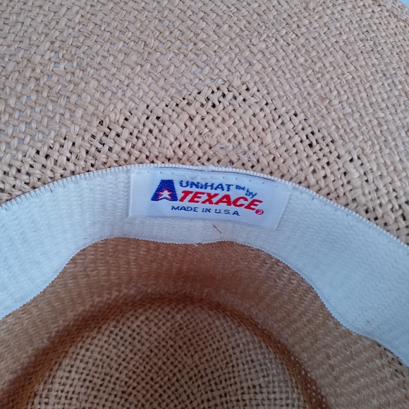 Vintage Straw Cowboy Hat Mercedes-Benz Logo Rancher Western Hat ATEXACE UNIHAT - Picture 4 of 9